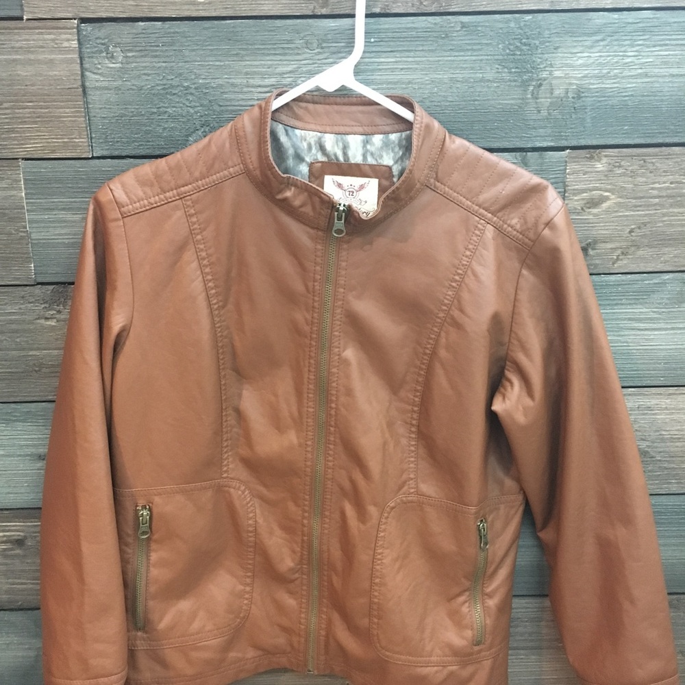 Faux leather jacket